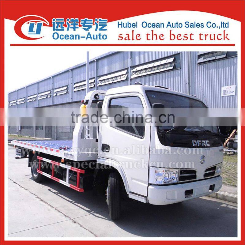 Dongfeng dlk flatbed tow truck sale
