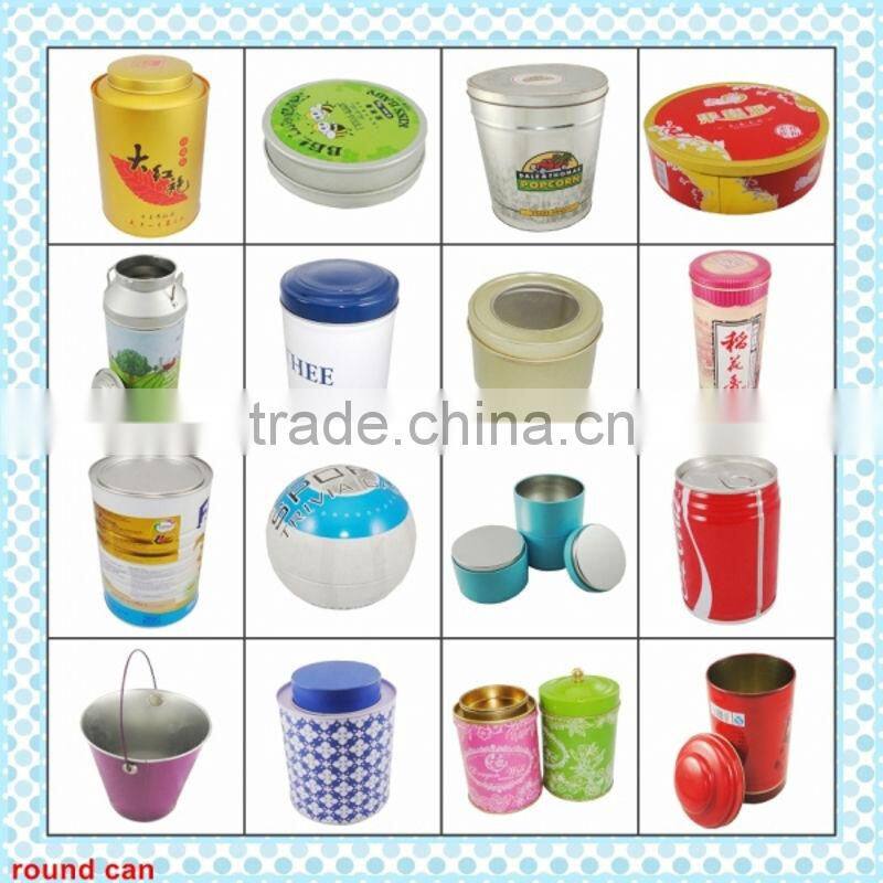 Factory manufacture oval tea tin box