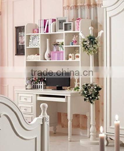 European Design Kid Bedroom Furniture, Lovely Sleigh Bed With Night Stand, Children Bed With Sliding Drawer