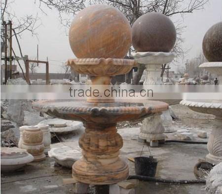 Outdoor granite rolling ball water fountain