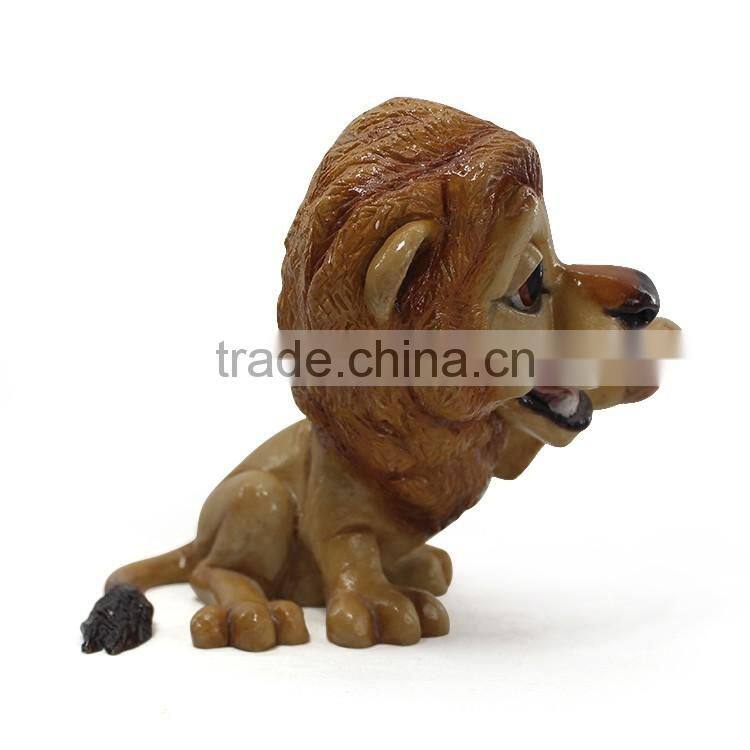 Ceramic customized small lion figurine
