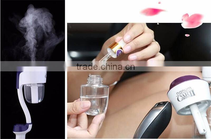 electric portable air usb mini humidifier for car 2016 Hot Selling mini Car Air Smoke Humidifier