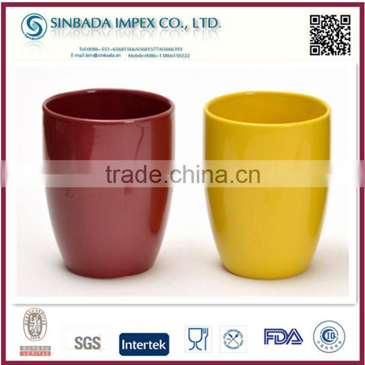bright glazed ceramic plant pots with nice surface