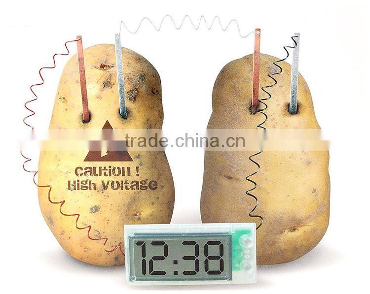 Environmental Supply Electric Potato Digital Clock, DIY Creative Alarm Clock