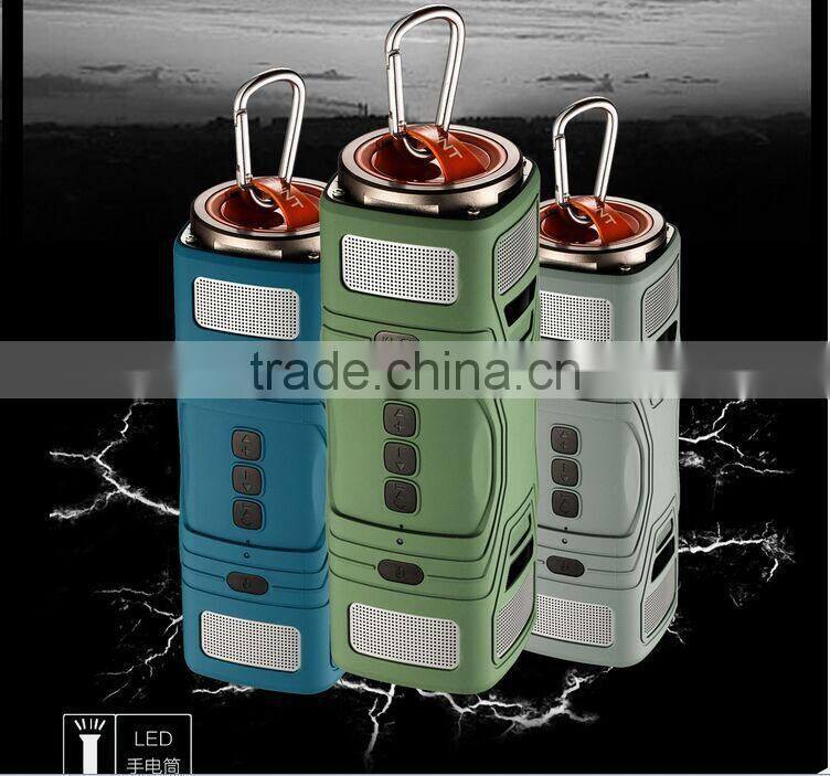 2015 High Quality Bestselling Bluetooth speaker Rider Ear God Outdoor LED Dustproof Waterproof Speaker Hands free Speaker