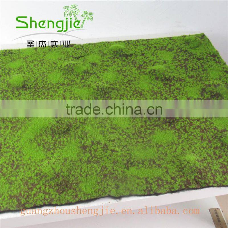 SJLJ013315 artificial moss / plastic moss floor tile for wall decoration