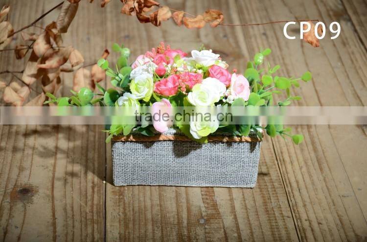 Factory wholesale cement decorative garden plant pots indoor