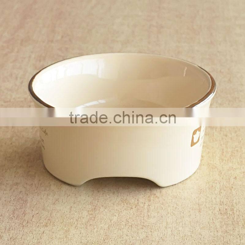 Quality Thick Round Decaled Dog Bowl