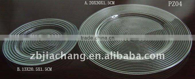 glass charger plates