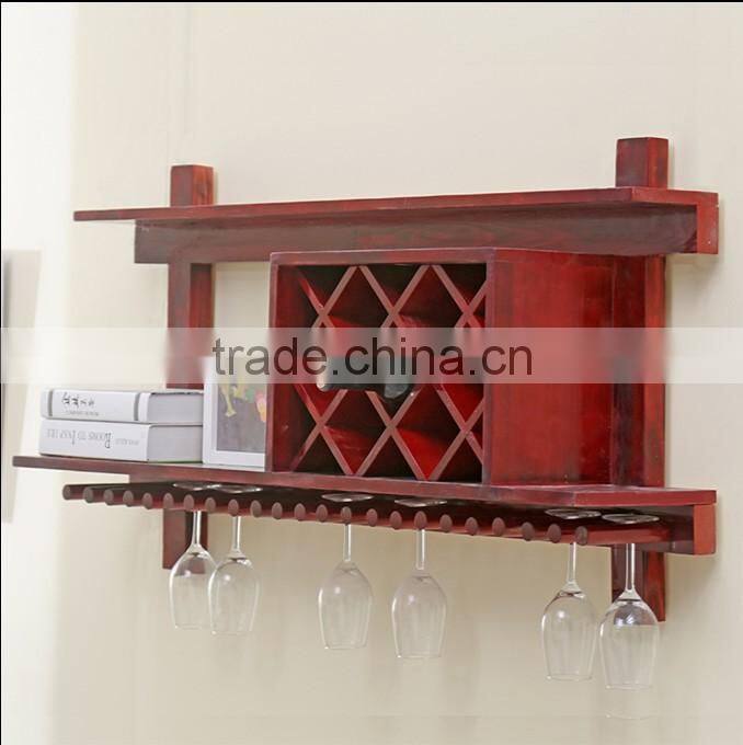 wooden wine rack for hanging fashion family decorative