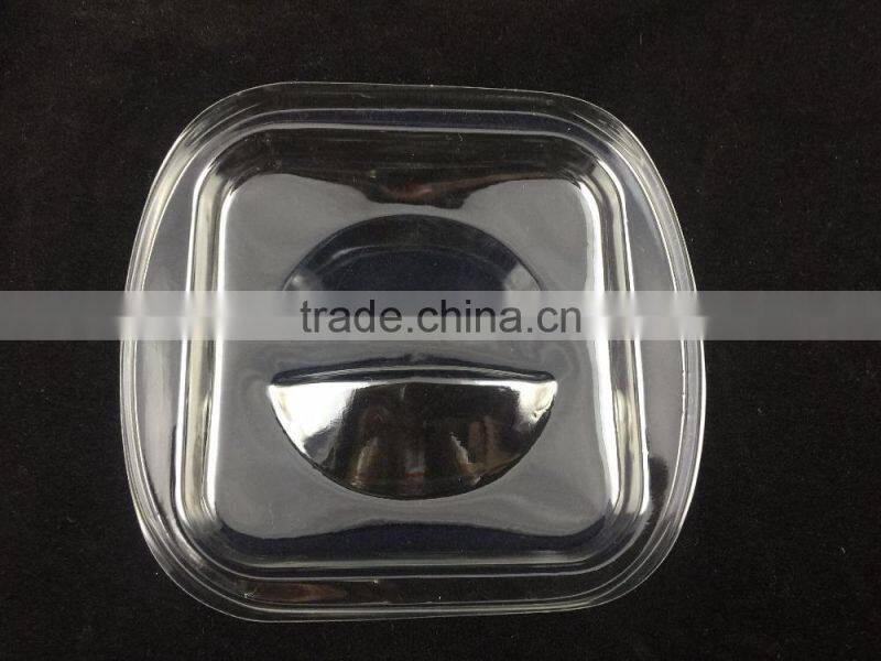 PET lid for Salad Bowl, Easy Handle Plastic Lid, New Design Clear Lid for Ceramic Tableware