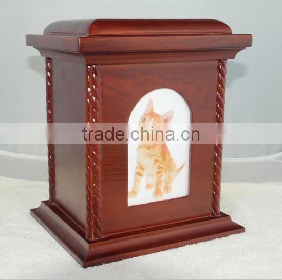 wooden photo frame funeral pet ashes urn china wholesale