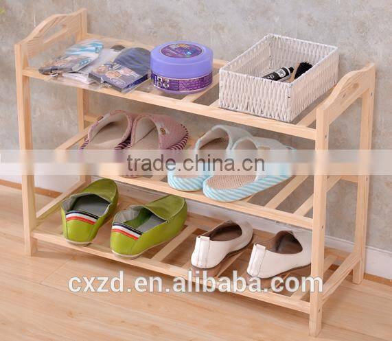 simple design cheap modern wooden shoe rack