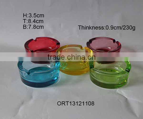 light color spraying simple glass ashtray