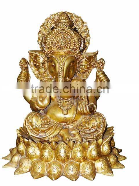 Indoor fengshui decoration metal crafts bronze indian god statue for sale