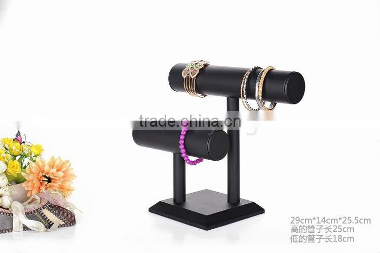 2015 new style two layer bangle jewelry showcase display stand