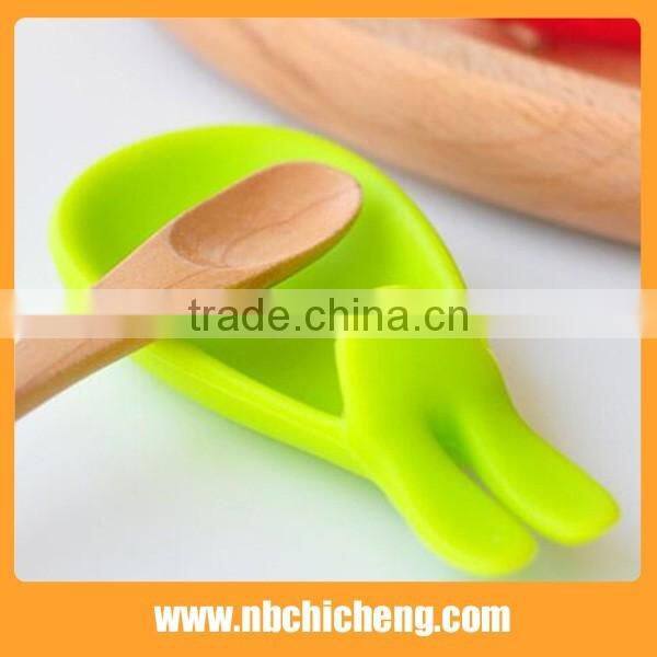 Creative Style Eco-friendly Silicone Tea Cup Clip/Tea Bag Holder/White Chopstick Rest