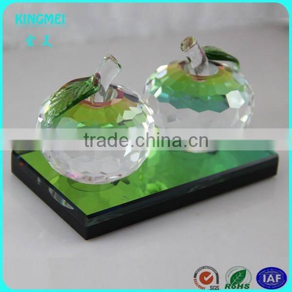 Cute crystal lotus flower calabash model for home decoration