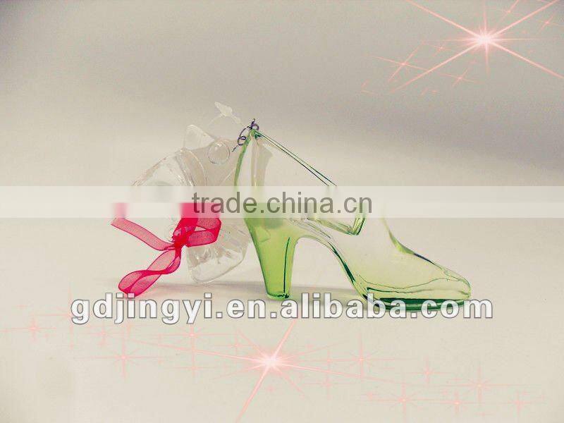 promotional acrylic Crystal craft heels shoes Valentines gift for girlfriend