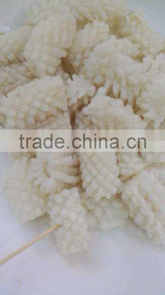 Frozen Food Pineapple Cut Squid Carving