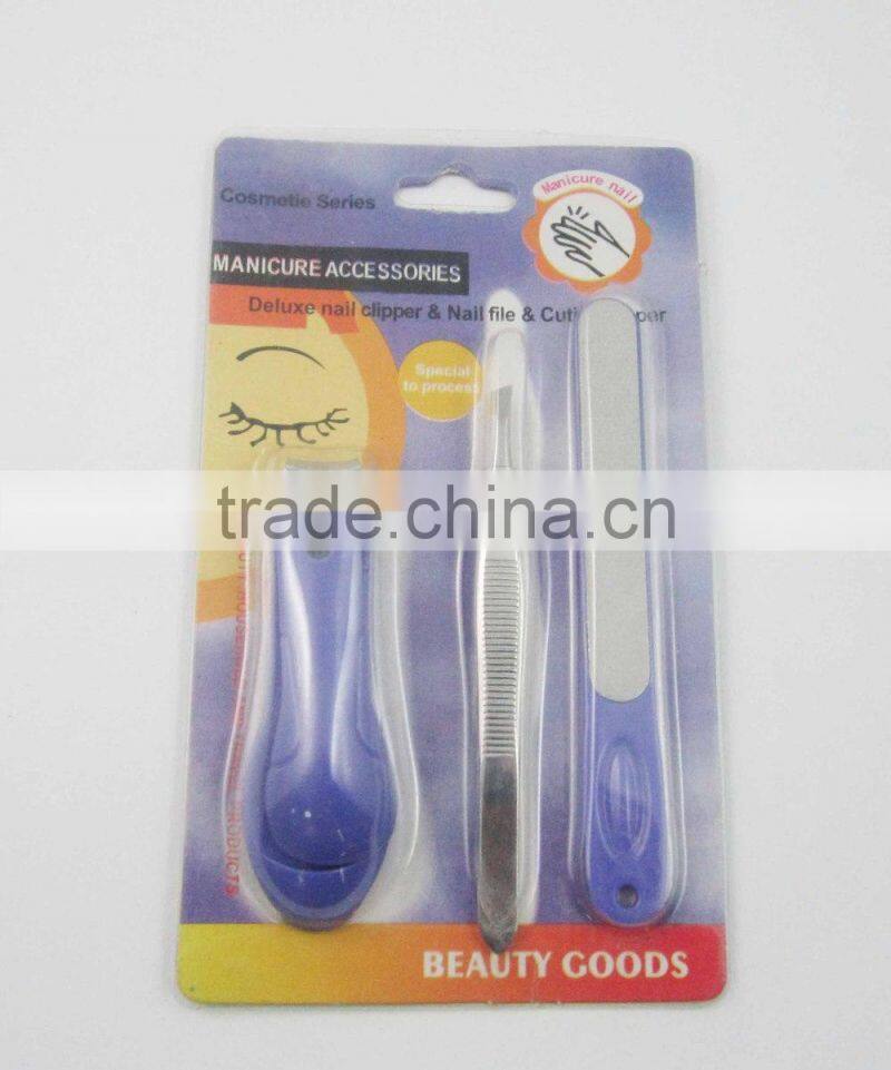 Wholesale Plastic Handle Nail Clipper Set