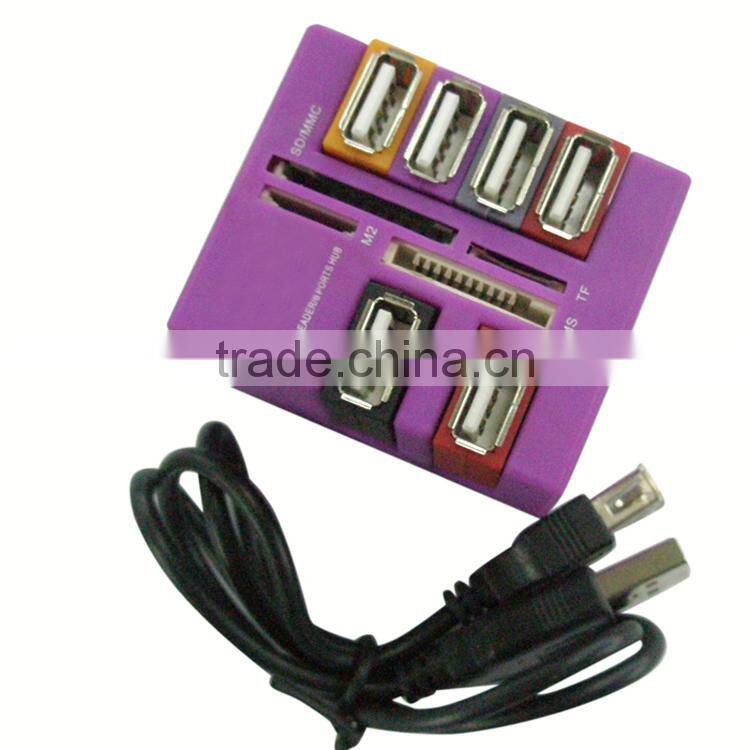 USB 2.0 6port HUB&card reader