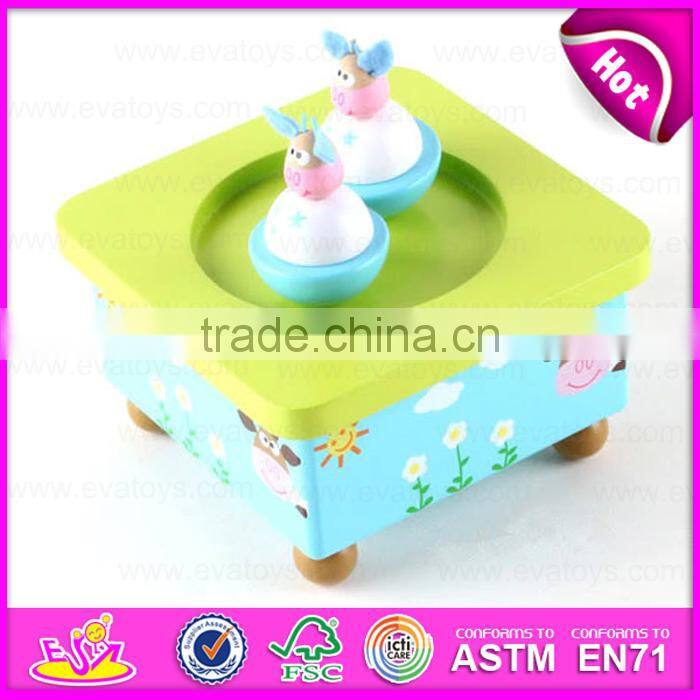 Customize promotion gift baby wooden music box movements W07B025-S