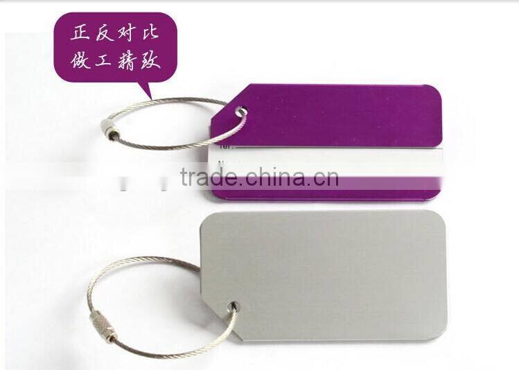 The Metal Travel Luggage Baggage Tags Aluminium Belt Buckle Adress Holder