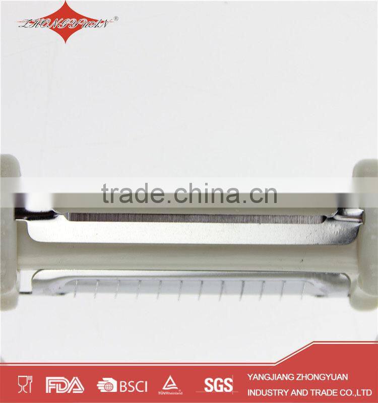 manual potato peeler stainless steel julienne and vegetable peeler with rubber handled