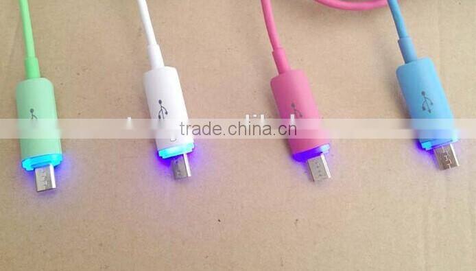 Micro USB LED lighting cable for Samsung and iPhone