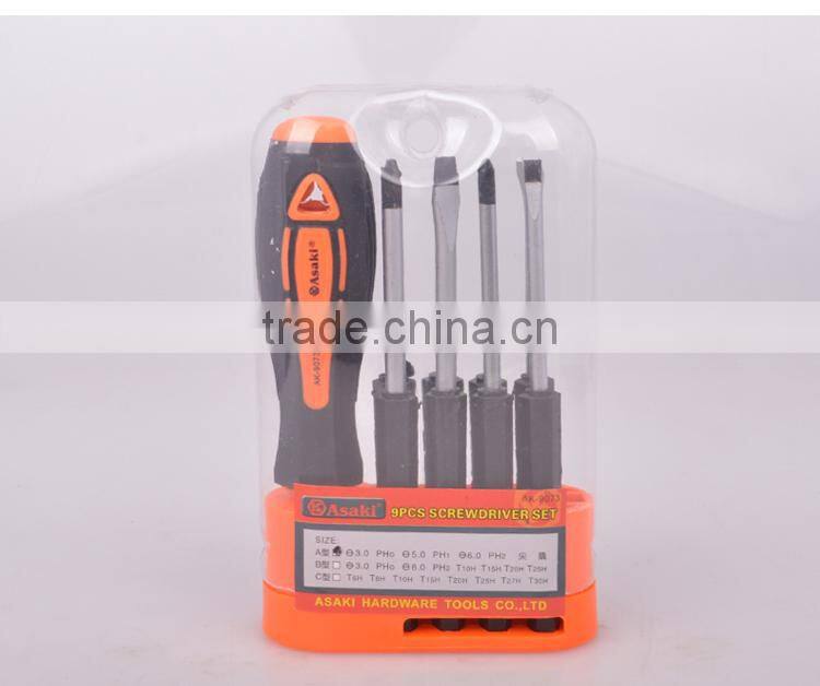 9 PCS Chrome vanadium screwdriver tool set