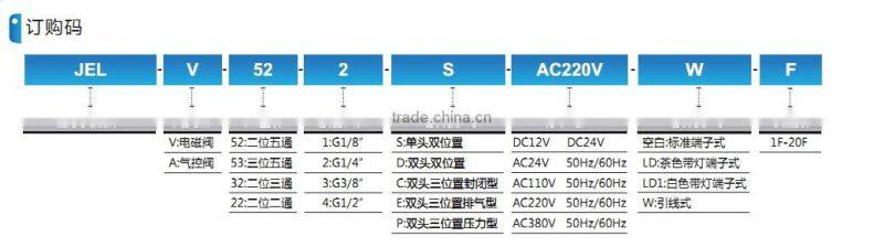 JEL Series water solenoid valve with high quality