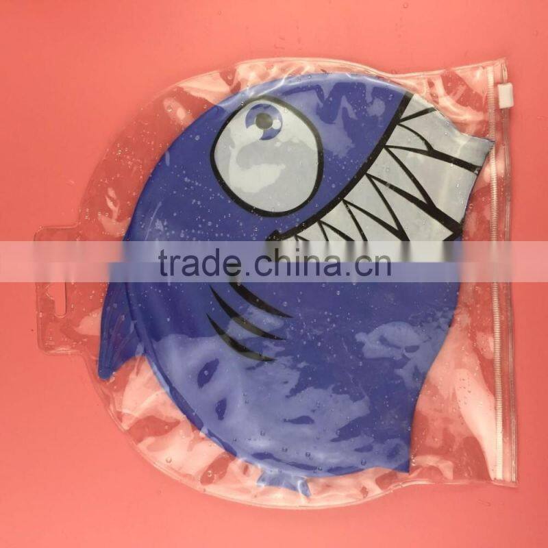 wholesale full color cap printing colorful silicone swimming cap(two sides with printting)