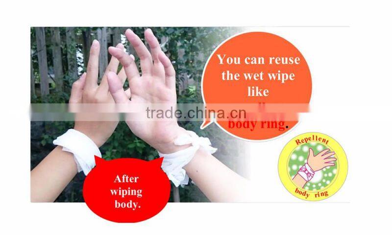 High quality insect repellent Wet tissue with Hot-selling made in Japan