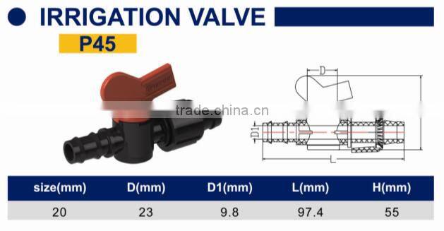 TY High quality PP compression fittings IRRIGATION VALVE eco-friendly Cheap Price Full Size factory price list discount
