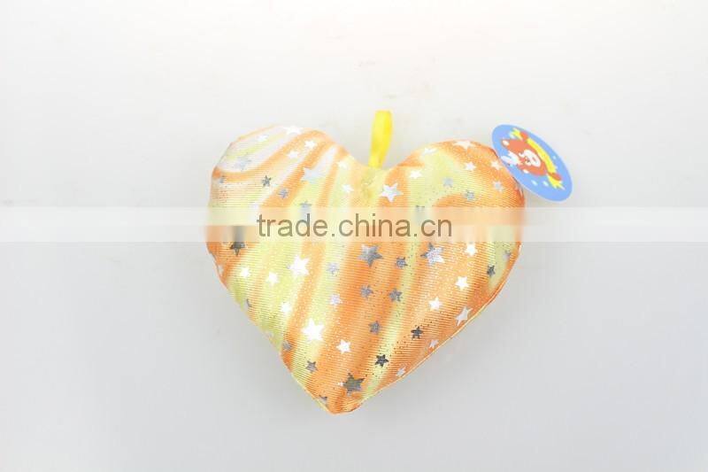 Beautiful 3 color bling cute heart colorful pillow plush toy