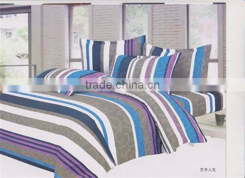 kingsize floral design screen printing microfiber diamond velvet hotel home bedding set