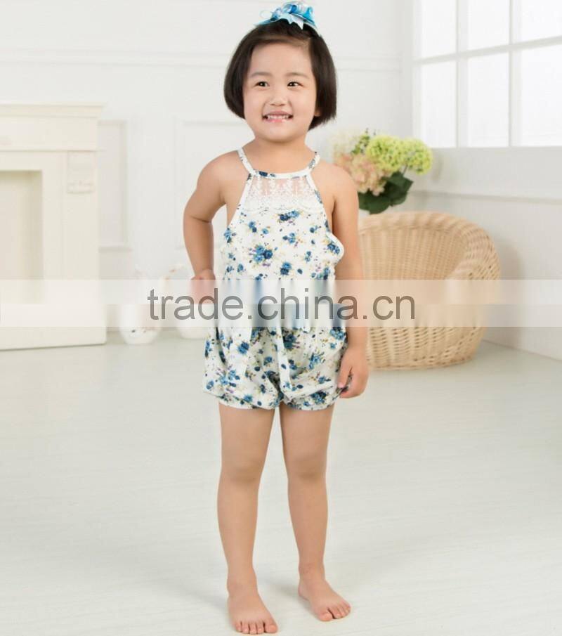 fashion baby bodysuit/jumpsuit lace floral baby clothes romper wholesale