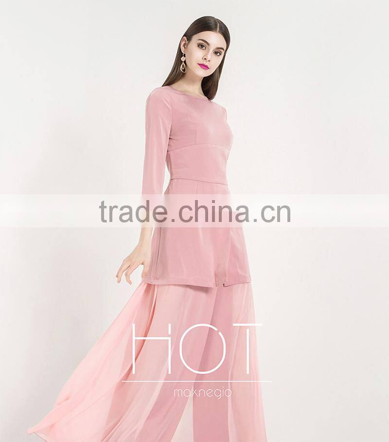 Guangzhou Wholesale Fashion Elegant Pink Sweetheart Evening Dress for Lady