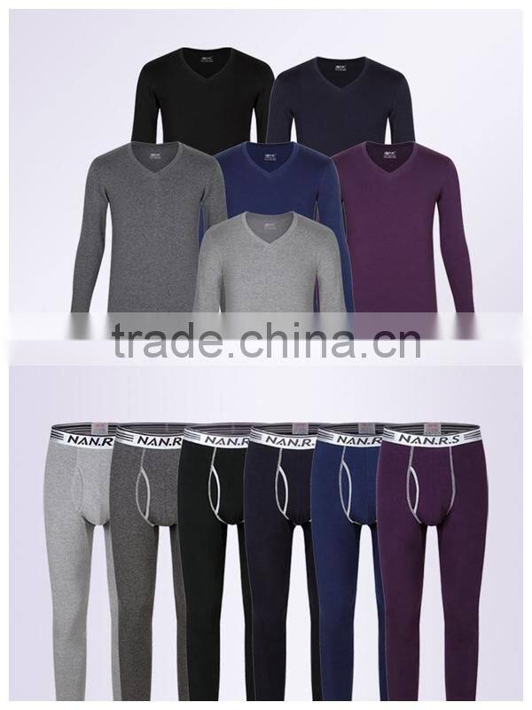 v-neck long johns underwear