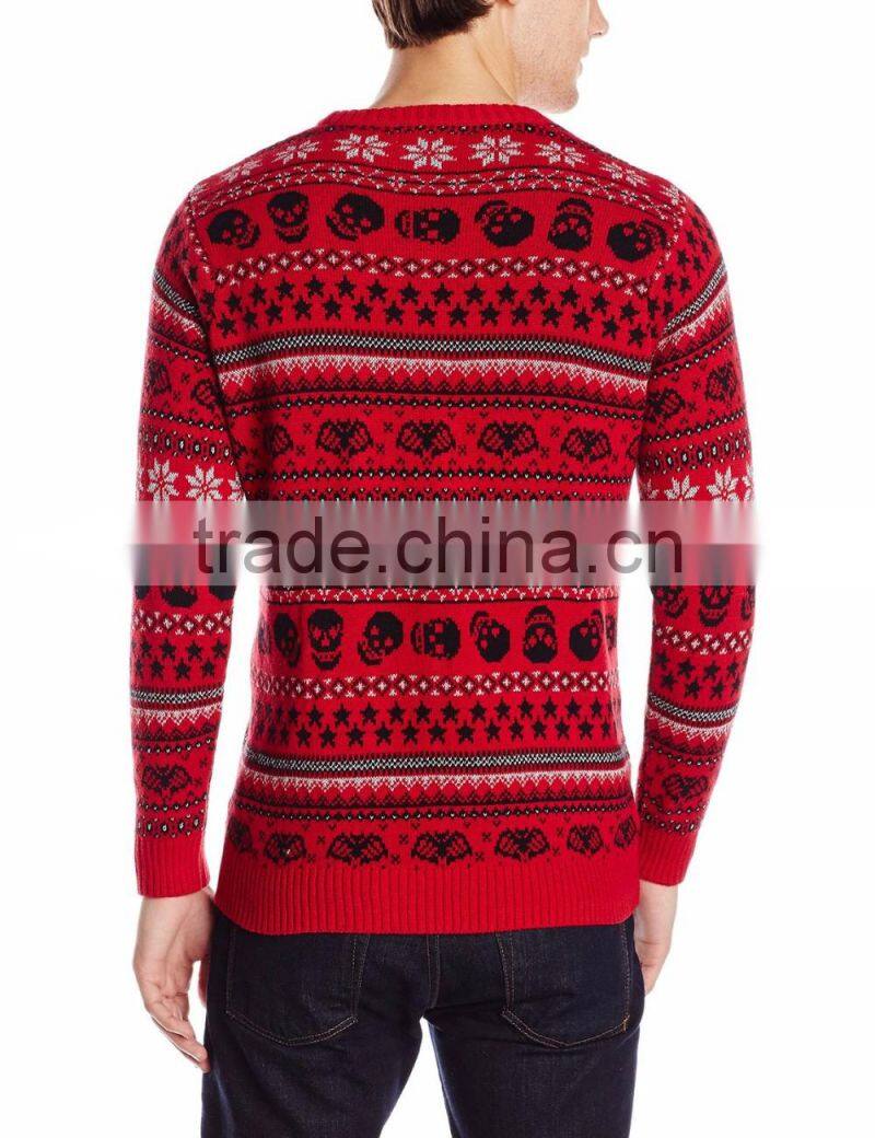 Men Red Sweater Black Bat Pattern Toddler Christmas Boutique Clothing