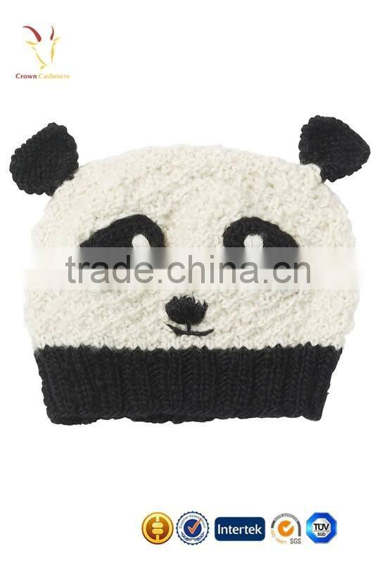 Cute Design Animal Hat Scarf Glove set,Baby Beanie hat with Panda Design
