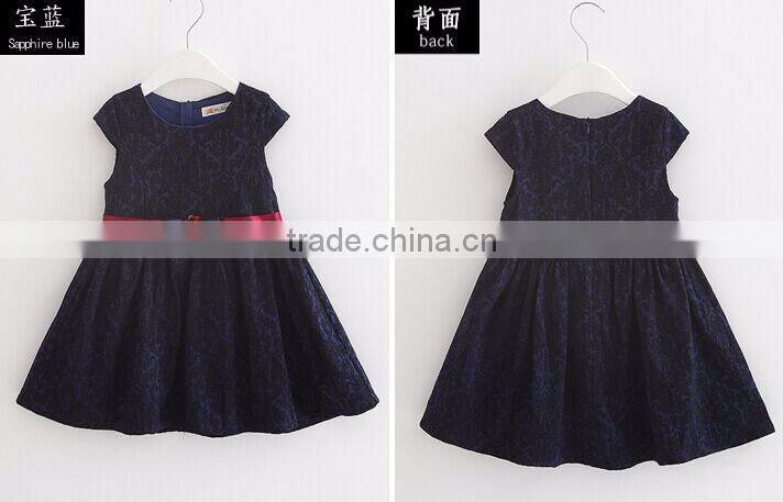 F10026A korean style cute girls party dress princess dress 2016