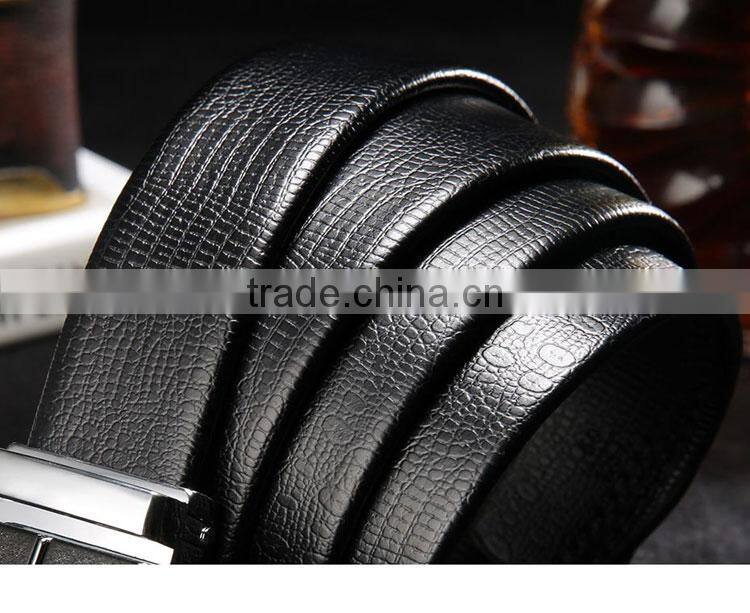 Hot Sale Luxury Men 's Leather Casual Belt Buckle Male Leather Business Belt