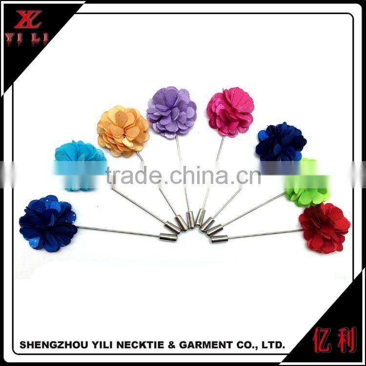 Flower Men Suit Lapel Pin For Wedding Prom Party Groomsman Brooches