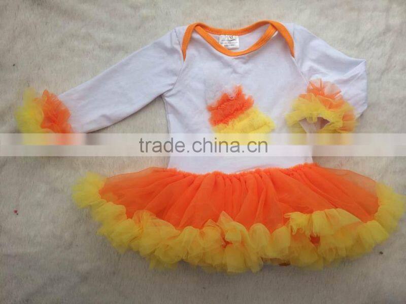 pumpkin romper set halloween Tutu dress romper suits for toddler girl baby pumpkin bodysuits baby pettiskirts sets Halloween