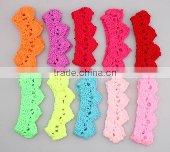 crown design baby crochet headband, knitting crown baby headband