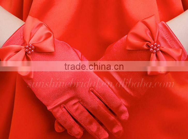 wedding gloves flower girl