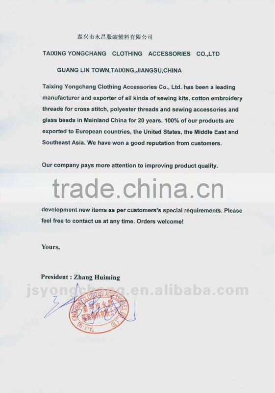 36pcs mercerized stitich thread