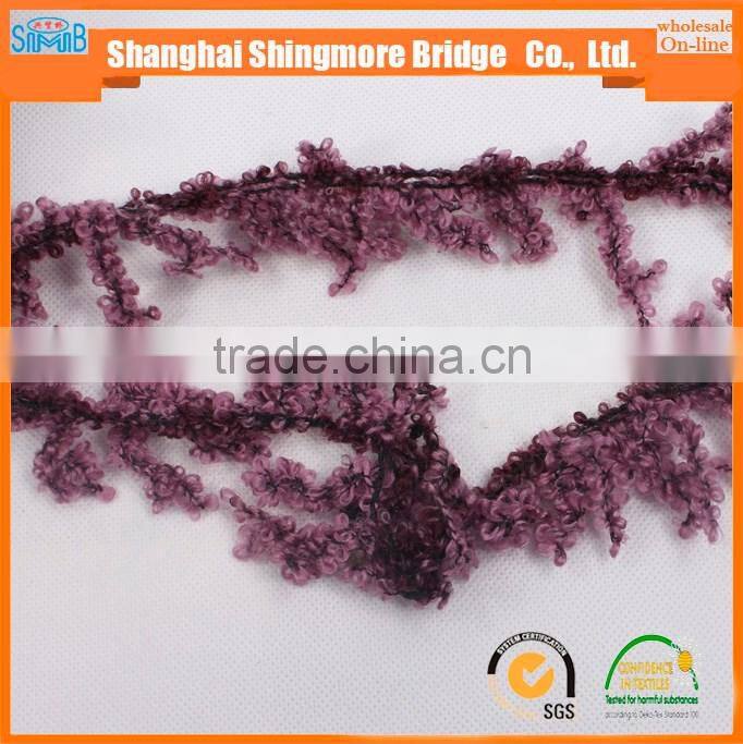 Online shopping alibaba China novelty yarn supplier hot wholesale acrylic knitting loop yarn for neckerchief